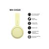 Casque audio Sony Arceau sans fil Bluetooth Multipoint WHCH520 Jaune