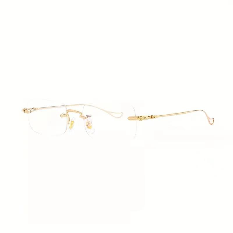 Intelligent Photosensitive Color-Changing Anti-Blue Glasses, Frameless Trimmed Flat Glasses, Can Be Equipped With Myopia Color-Changing Glasses