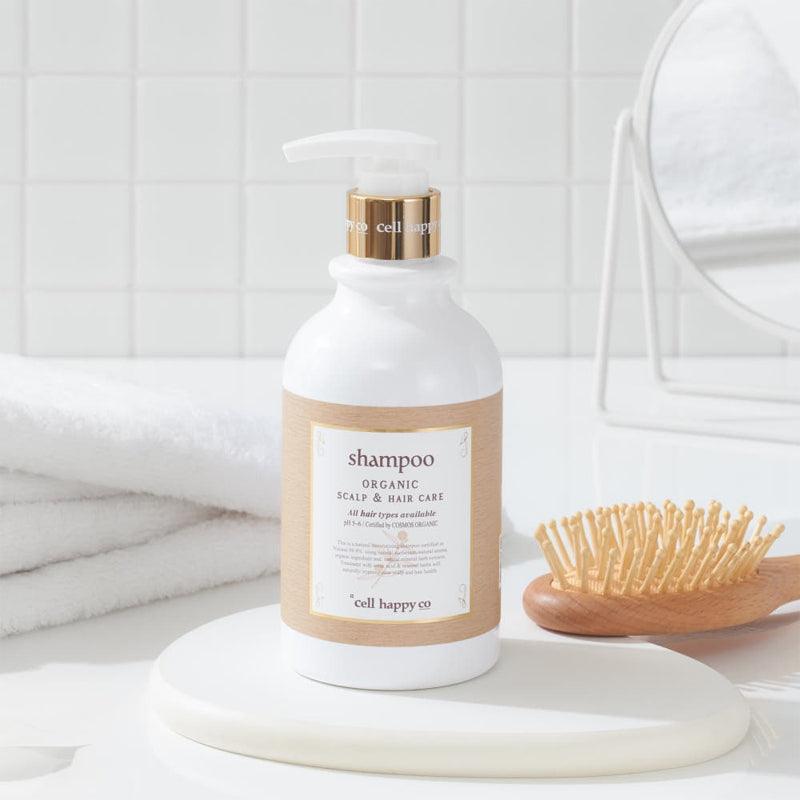 CELL HAPPY CO Shampoing Bio Soin du Cuir Chevelu et des Cheveux 500 ml