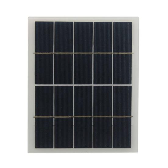 Solarpanel 3W Polycrystalline Silizium Tragbares Solarladegerät mit Typ-C-Ausgang Überwachungskameras Camping Solarladegerät