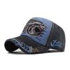 Unisex Vintage Baseballkappe Herren Damen Verstellbare Denim Distressed Trucker Cap Hai-Hut