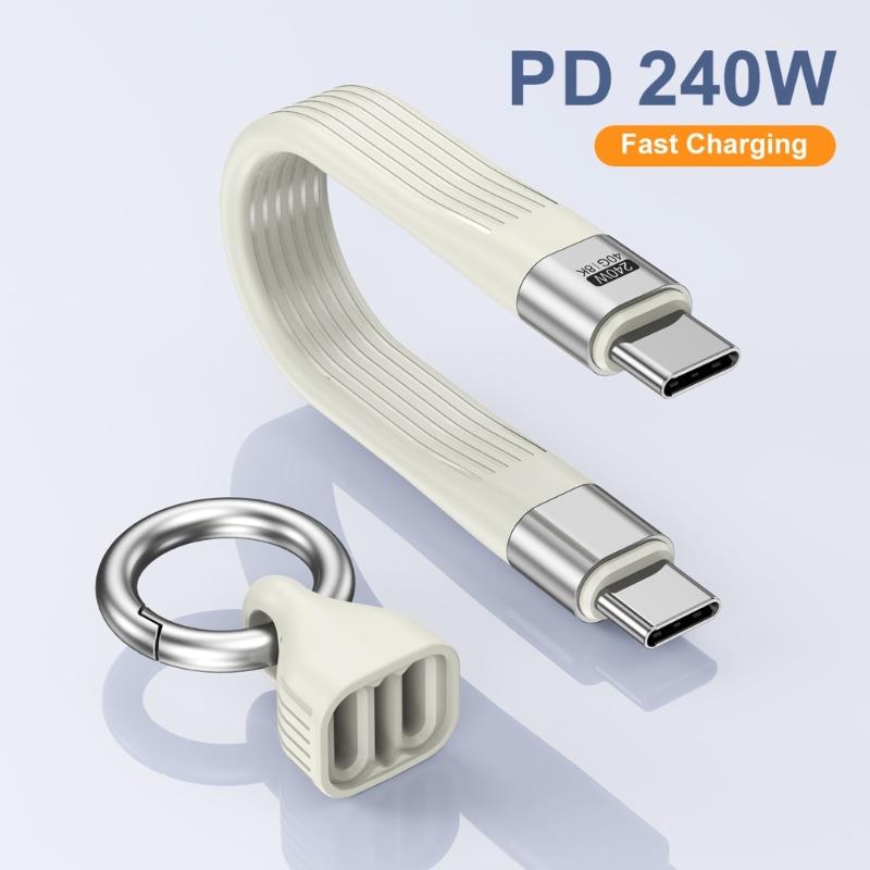USB4 Charging Cable with PD240W Super Fast Charging and 40Gbps Speed 8K Video Transmission