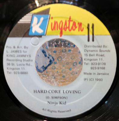 7-Zoll-Schallplatte NINJA KID - Hard Core Loving NONE Kingston 11 1993 Jamaika Reggae, Ska & Dub Gebraucht