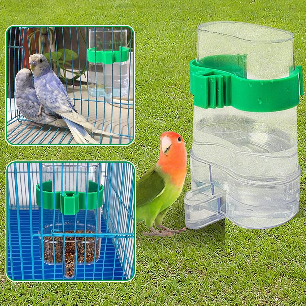 Bird Feeders Waterer Drinker With Clip For Bird Feeders Parrot Cages Water Dispenser Bottles Drinking Bowls Pet Bird Supplies