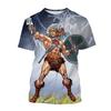 Hot Sellers Cartoon Anime He-Man Universe Master T-Shirt 3D Print Unisex Kid Casual Street Hip Hop Personality Short Sleeve Top