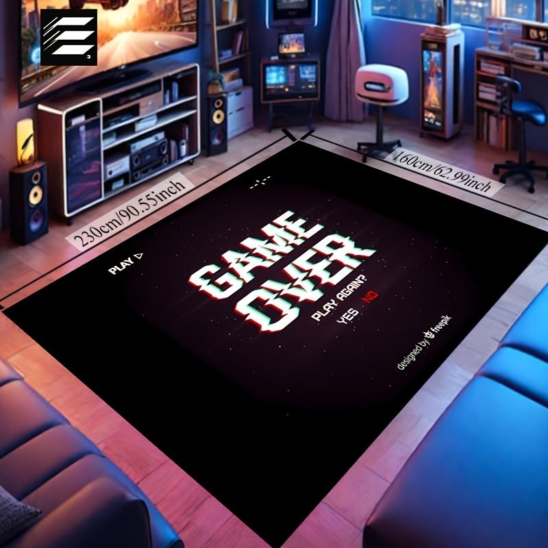 Game Over Doormat - Gaming Style Rug for E-sports Room Decor, Gamer Floor Mat Bedroom Living Room Sports Fan Gift Decor