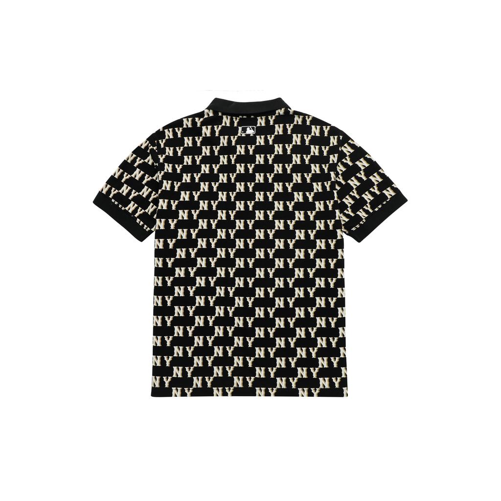 New MLB Polo Shirts Unisex Black 3LPQM0133-50BKS