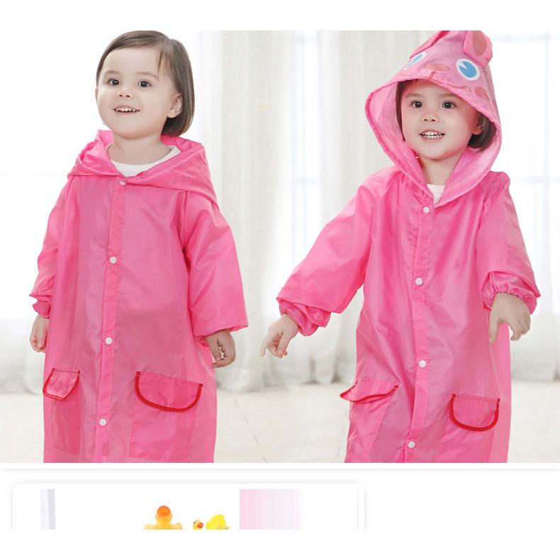 Pelerină de ploaie drăguță pentru copii, impermeabilă, pelerină de ploaie pentru copii cu rață, broască, jachetă, cu spațiu pentru rucsac, îmbrăcăminte de ploaie pentru studenți