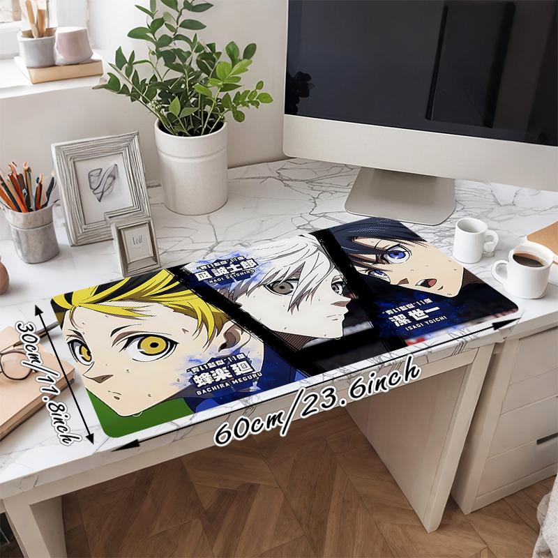 1Pc Anime Characters Series Gaming Mouse Pad Keyboard Desk Mat Non-slip Rubber Lock Edge Waterproof Computer Mousepad for Office Home Decor S1197