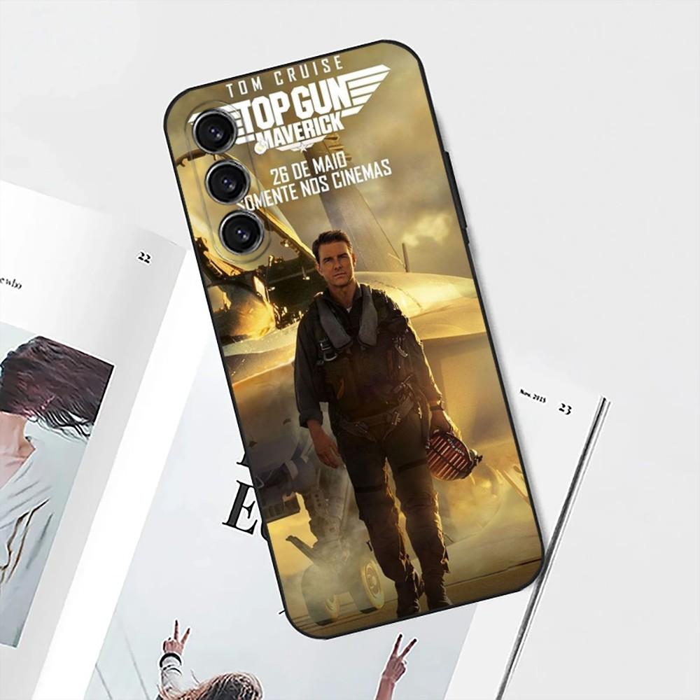T-Top Gun M-Maverick Phone Case For Samsung S25,S24,S21,S22,S23,S30,Ultra,S20,Plus,Fe,Lite,Note,10 Black Soft Shell