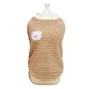 Dog Plush Vest Soft Comfortable Breathable Dog Warm Plush Sweater Jacket Clothes for Daily Outdoor Light Brown L