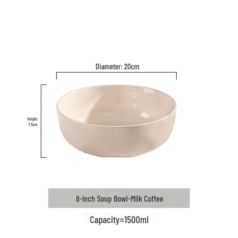 

Cream Style Ceramic Rice Bowl Set