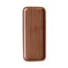 Heizi Wooden Tray, Walnut, Boat-Shaped Wood Plate, Stylish Cafe Tray, Lunch Tray (30*13*2.2cm)