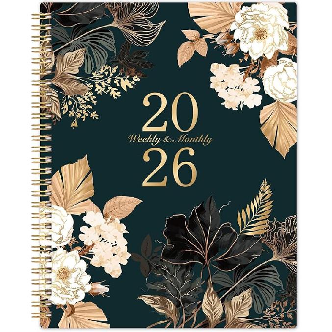 2026 Planner - 9" x 11", 2026 Weekly & Monthly Planner, JAN.2026 - DEC.2026, Large Calendar Planner 2026 with Sturdy Cover, Premium Paper, Twin-wire