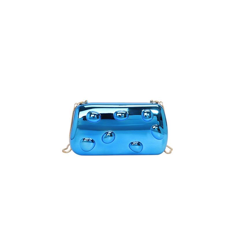 Gold Metal Closure Box Clutch Bag Women Evening Wedding Party Cute Purse Bag Handbags Silver Spring Fashion