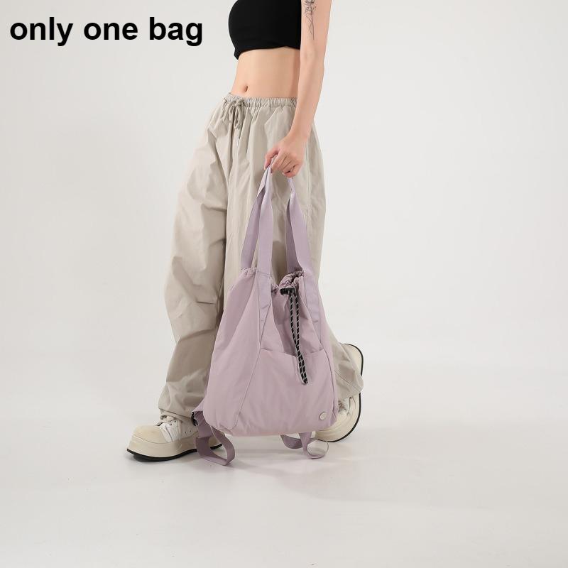 1 Stück Zugband Nylon Tragetasche Konvertierbar Leichter Rucksack Lässig Reise Fitnessstudio Sport Schultertasche