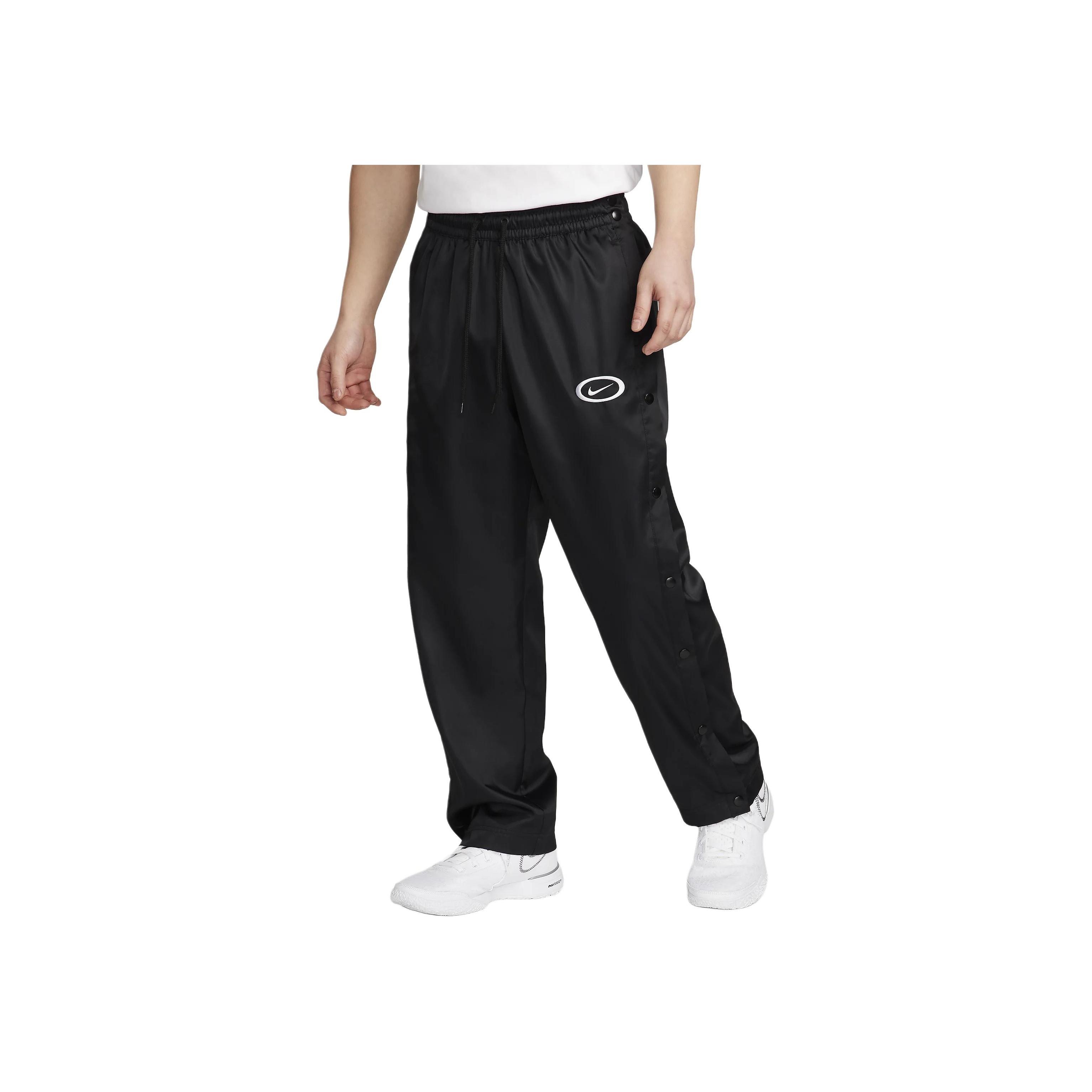 

Nike Solid Color Lace-Up Casual Button Knit Sports Pants Men bottoms Black FN2727-010 M