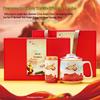 High-quality Ceramic Mug Gift Set with Lid & Filter - Large Capacity Commemorative Cultural Gift Cup