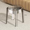 Transparent Stackable Plastic Stool