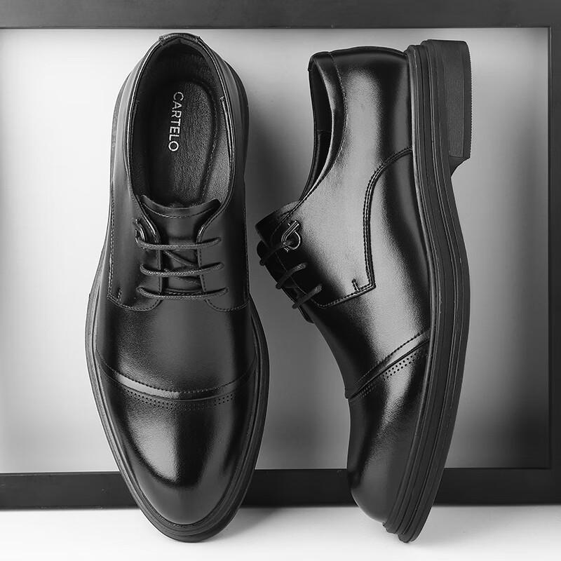 Cartelo Men's Formal Leather Derby Shoes