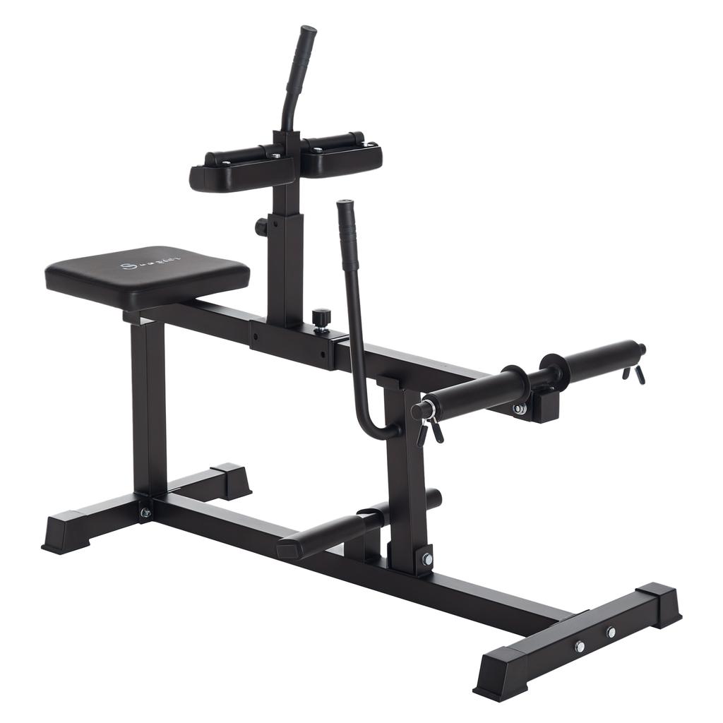 Seated Leg Extension Machine, Adjustable Leg Raise Machine and Curl Machine with Plate Loaded for Hip, Lower Body and Home Gym Workout