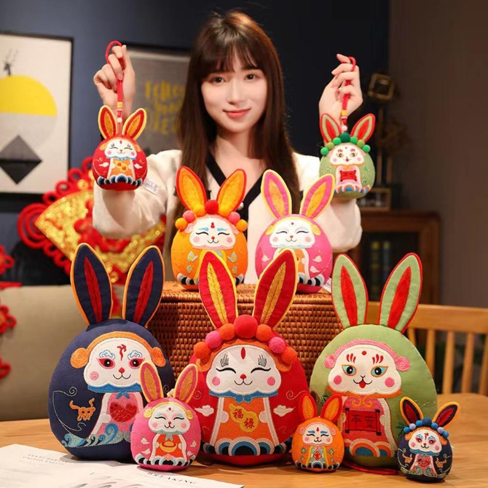 

Year Of The Rabbit China Chinese Zodiac Rabbit Doll Rabbit Plush Toy Long Eared Mascot Doll