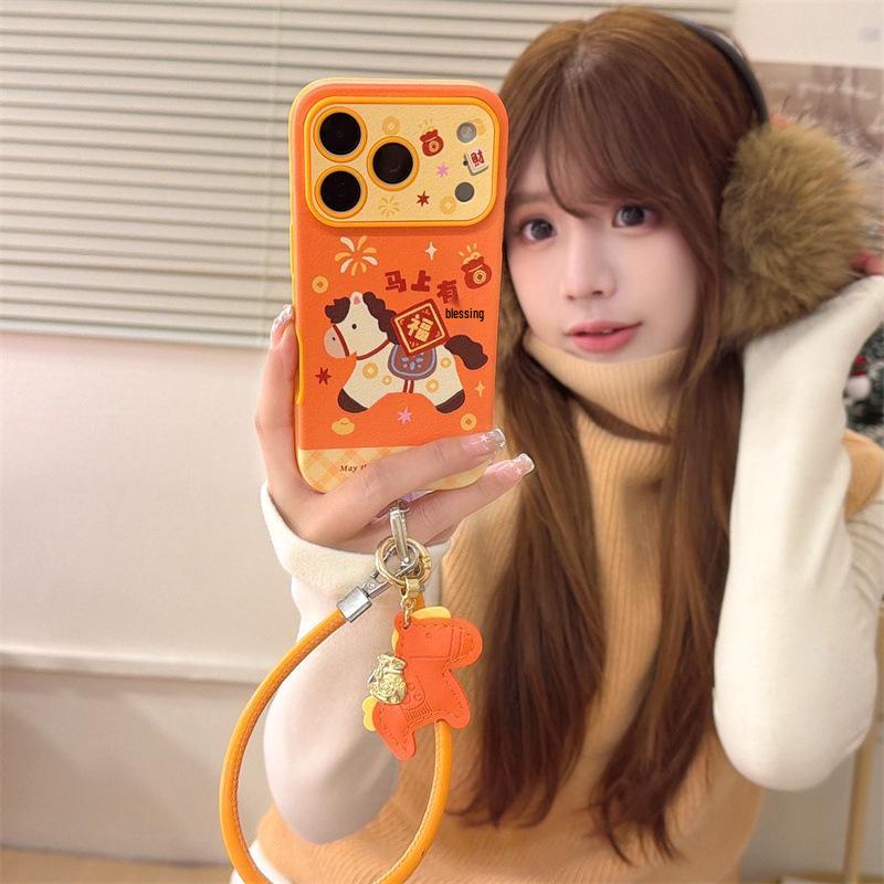New Year Blessings: Little Horse Phone Case for iPhone 17, 16 Pro Max/15/14 - Premium Design