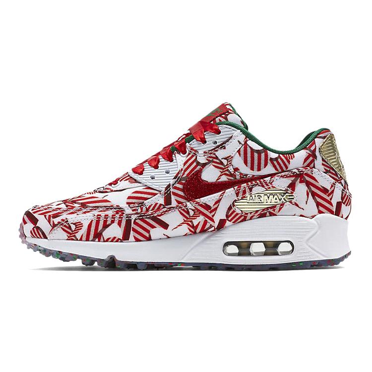 New Nike Air Max 90 Candy Cane Christmas 2015 Women's 813150-101