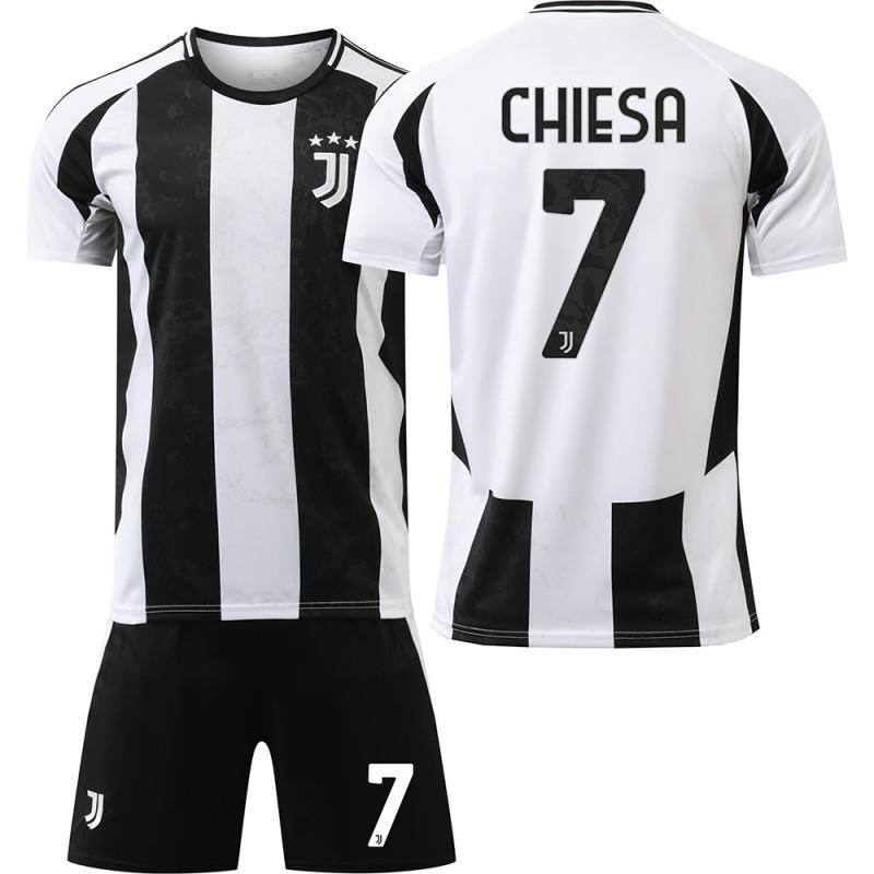 2425 Maillot de Football Juventus N°. 9 Hovic 10 Ildez 7 Chiesa 19 Thuram Ensemble