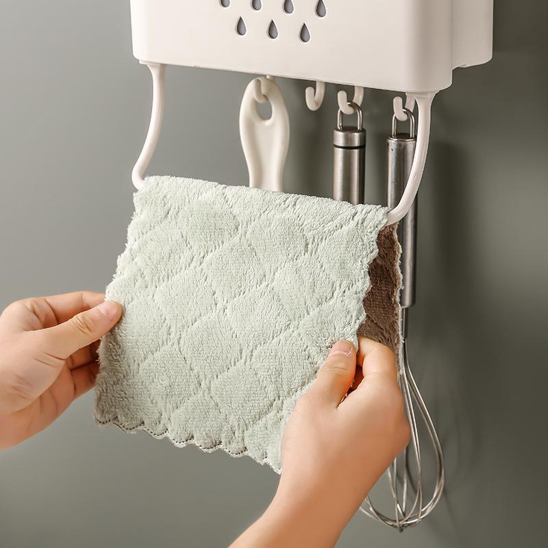 Creative Double-Layer Water Drop Chopstick Holder: Wall-Mounted, Punch-Free Kitchen Drain Gadget