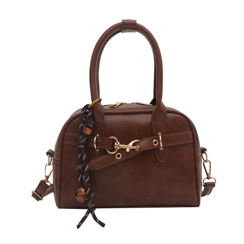 Retro portable commuter bag women's autumn 2025 new Korean version of niche underarm bag large-capacity one-shoulder crossbody bag