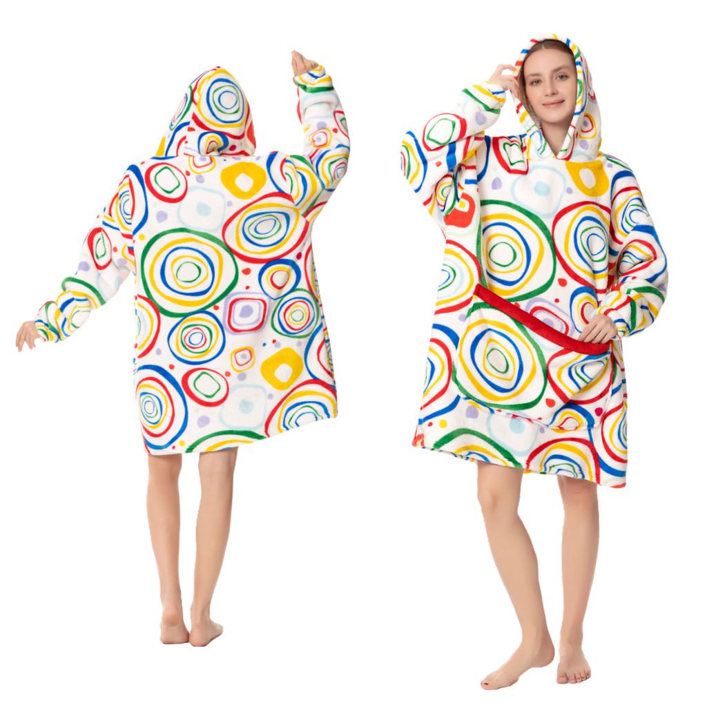 1 Stück Kapuzenpullover für Erwachsene, Kaltwetterkleidung, Hauskleidung, Flanell-Pyjama