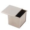 Brot Toast Box Form Goldener Kohlenstoffstahl Antihaft Geripptes Design Kastenform mit Deckel zum Backen im Ofen