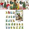 Dinosaur Christmas Countdown Calendar With Acrylic Dinosaur Accessories For Festive Decor
