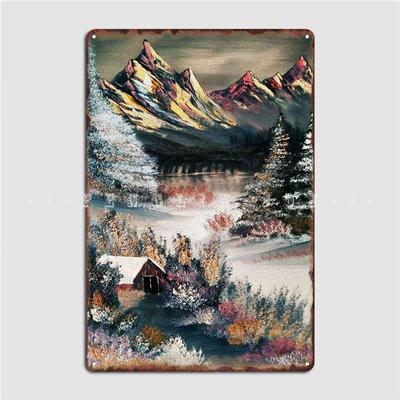 Glowing Winter Metal Plaque Poster Custom Cinema Kitchen Club Bar Wall Plaque Tin Sign Posters