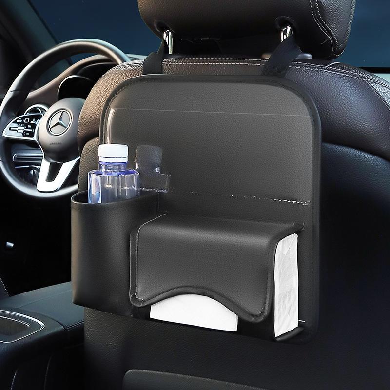 Car Seat Back Organizer Hanging Bag Multi-function Tissue Storage Box Holder Auto Backseat Cup Phone Pocket Interior Accessoire