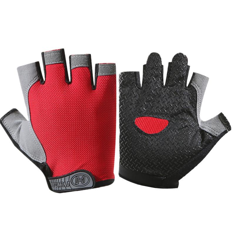 

Cycling men s half finger sports fitness women s summer thin outdoor spinning bicycle non-slip dew finger shock absorption and breathability XL