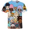 Maglietta Toca Life World 3D Anime Toca Boca Stampa 3D T-shirt Moda Bambino Magliette Oversize Top Magliette Magliette Vestiti