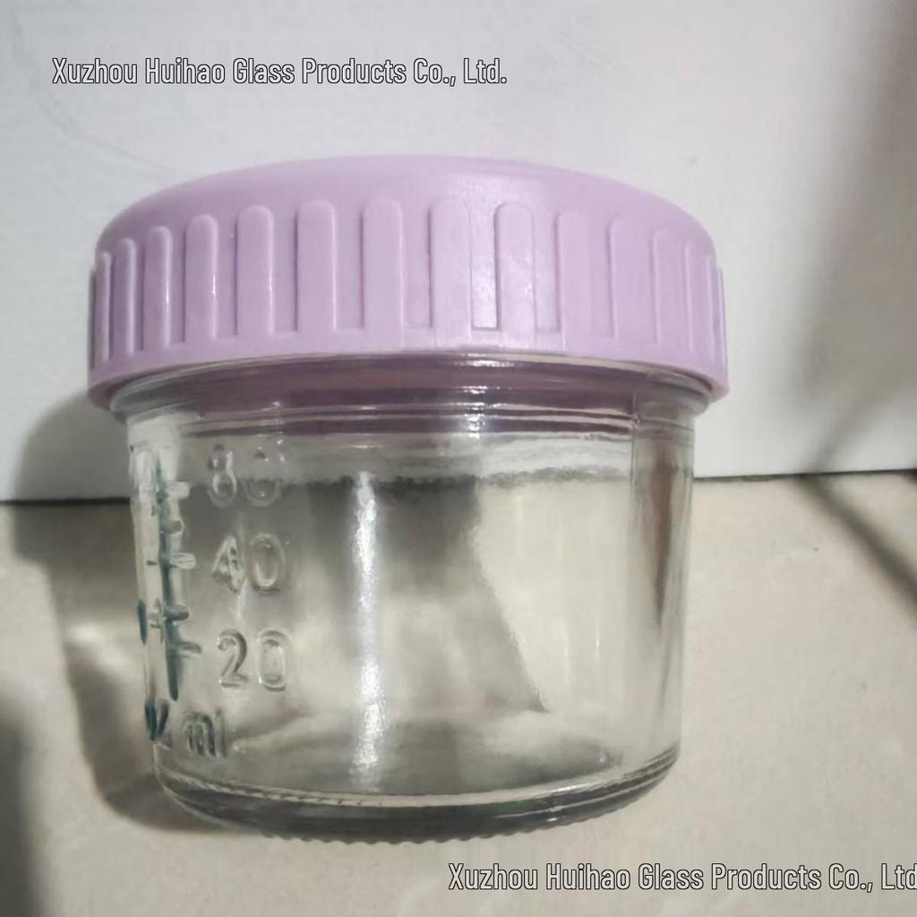 Available Mason Glass Bottle - 120ml Baby Food, Jam, Caviar, and Thickened Sealed Jar
