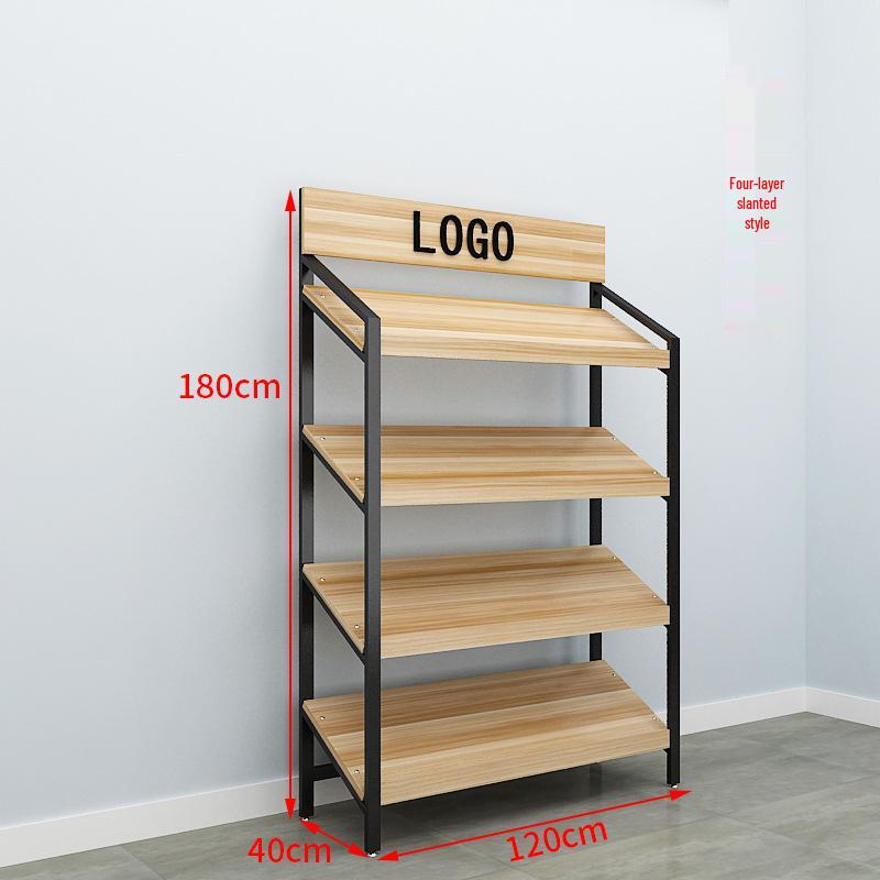 Slanted Multi-Layer Display Rack for Snacks, Jewelry, and Shoes