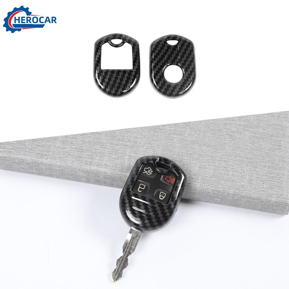 Carbon Fiber Key Fob Cover Case Shell Protect For Ford F150 Raptor/Mustang 10-14