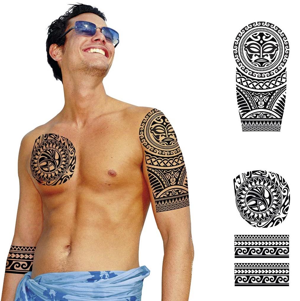 Tatouages Temporaires Noirs Enterrement de Vie de Garçon Vacances Mix
