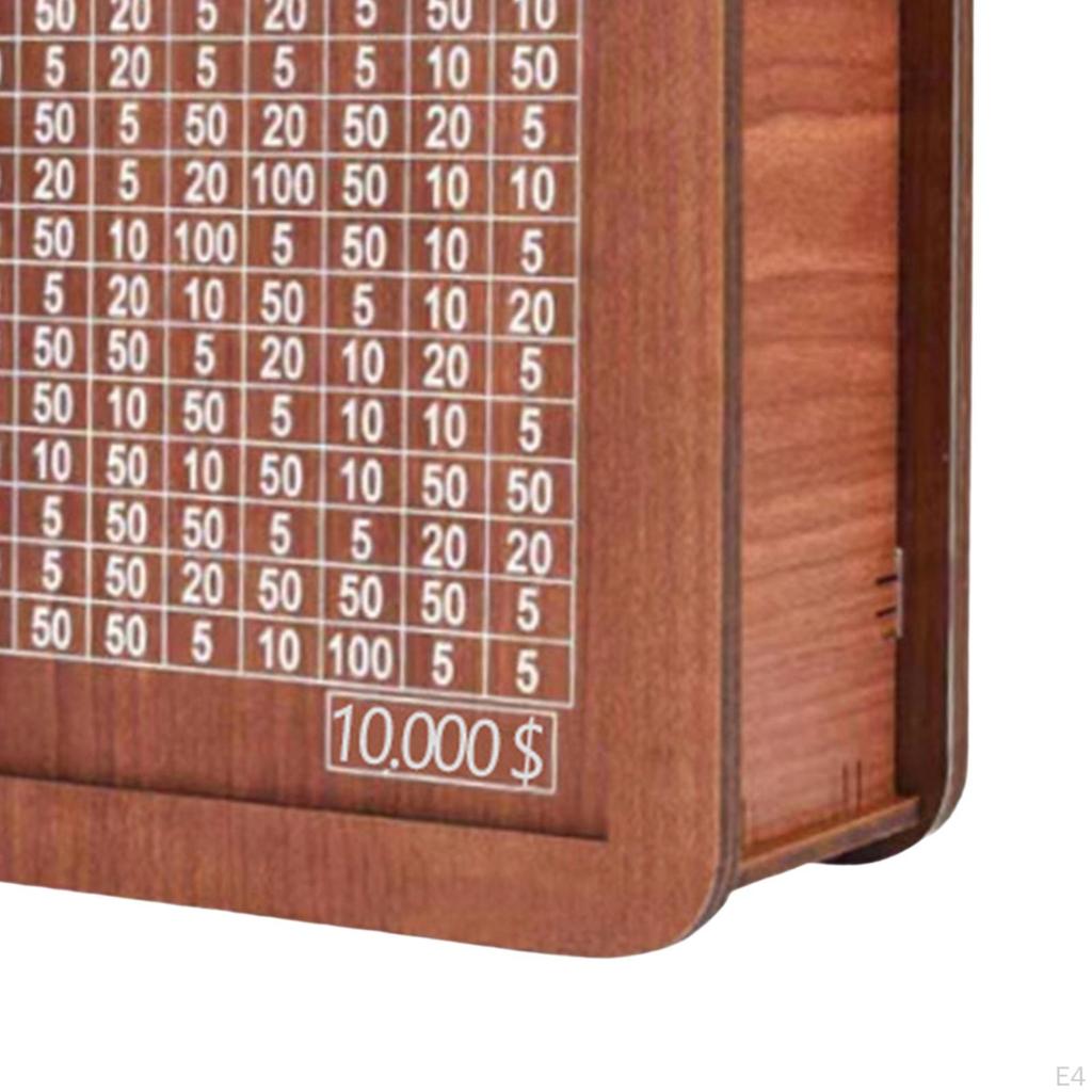 Retro Money Box Saver with Counter Crafts Storage Case Counting Target Piggy Bank for