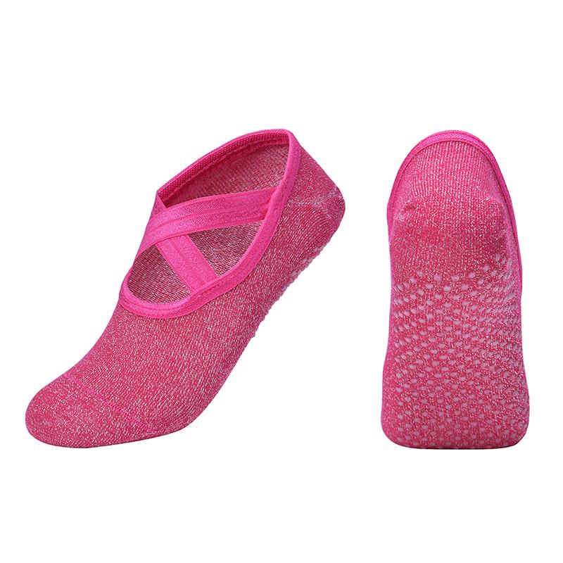 Neue Damen Yoga Socken Anti-Rutsch-Bandage Sport Damen Mädchen Ballett Socken Tanzsocken Hausschuhe