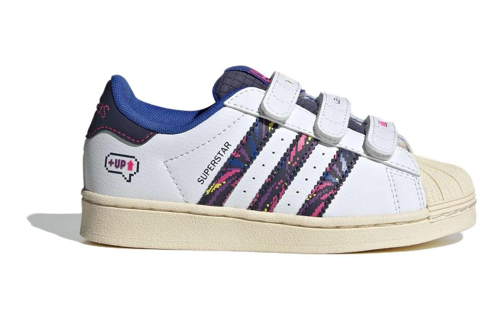 Adidas Originals SUPERSTAR COMFORT CLOSURE Low top Kids' Skateboarding Shoes White Blue Kids' IF4318