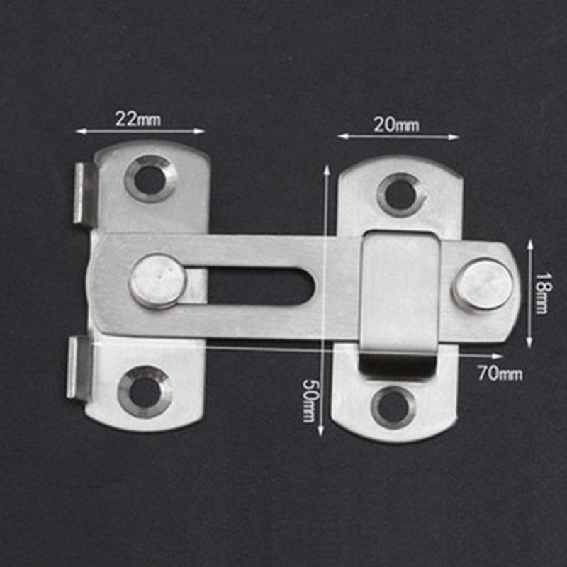 Safety Sliding Door Lock Secure tool Buckle Accessories Cage Gate Barn Window Portable Home Office Stainless Steel