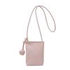 PU Leather Mobile Phone Crossbody Bag Candy Simple Leather Trend Shoulder Bag Soft Small Purses Mini Shoulder Bags