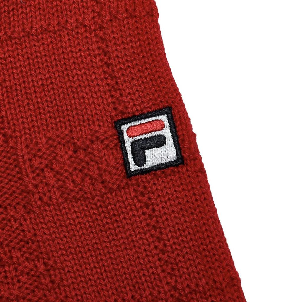 Fila Solid Color Crew Neck Pullover Sweater Women Sweater Light-Raspberry F11W411405F-RD