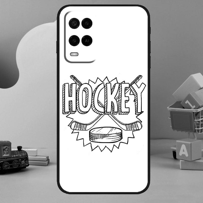 Play Ice Hockey Case For Oppo A78 A38 A18 A98 A58 A60 A80 A40 A96 A76 A16 A94 A74 A54 A15 A17 A57 A77 A5 Pro