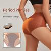 Women's High-Waisted Breathable Period Briefs Elastic Leak-proof Panties